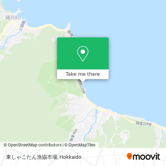 東しゃこたん漁協市場 map
