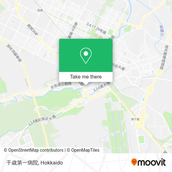 千歳第一病院 map