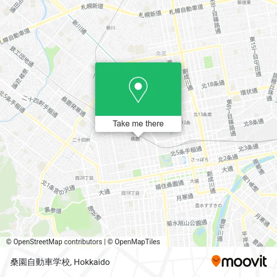 桑園自動車学校 map