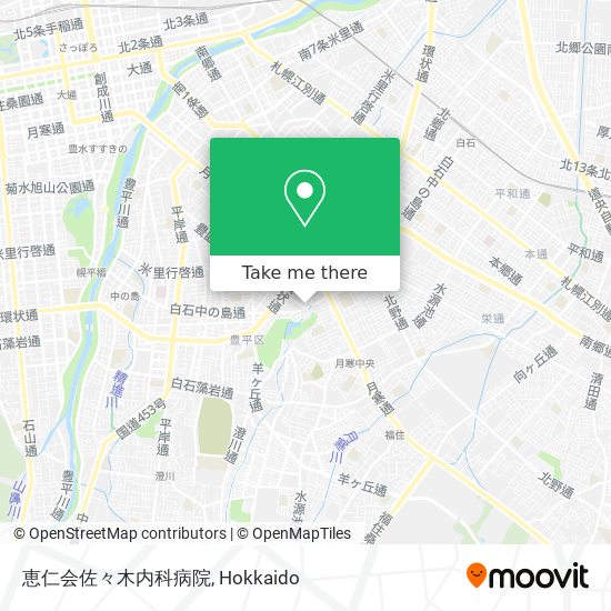 恵仁会佐々木内科病院 map