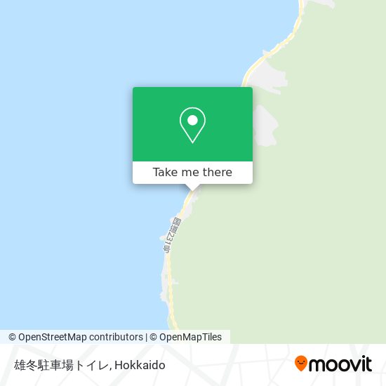 雄冬駐車場トイレ map