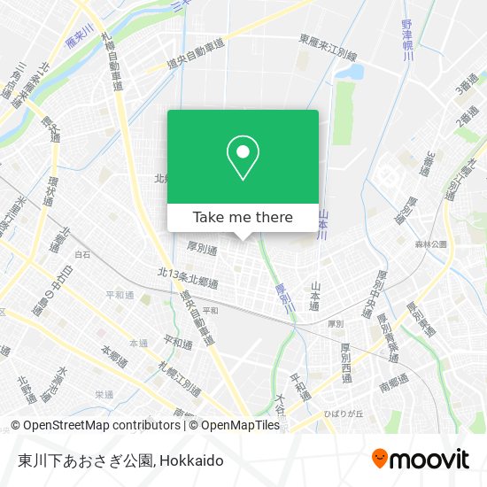 東川下あおさぎ公園 map