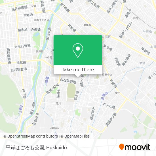 平岸はごろも公園 map