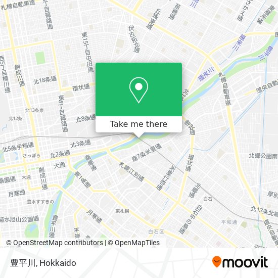 豊平川 map