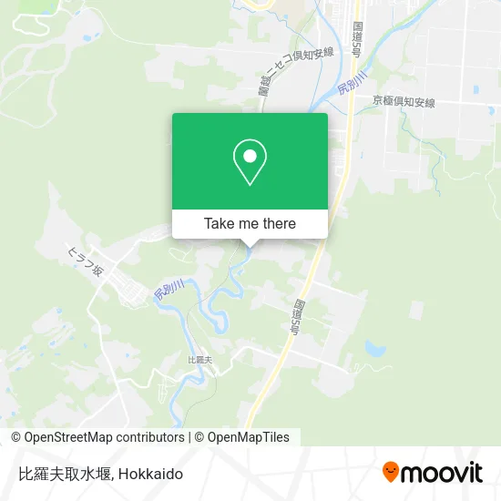 比羅夫取水堰 map