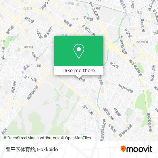 豊平区体育館 map
