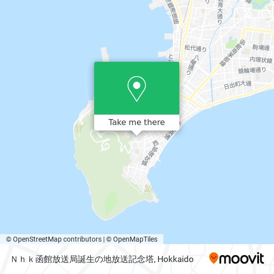 Ｎｈｋ函館放送局誕生の地放送記念塔 map