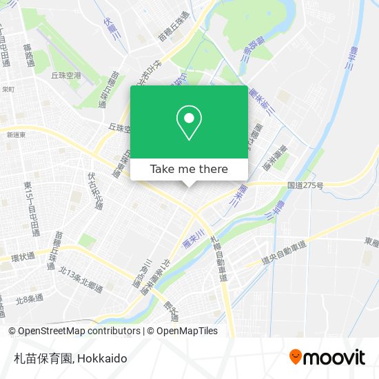 札苗保育園 map