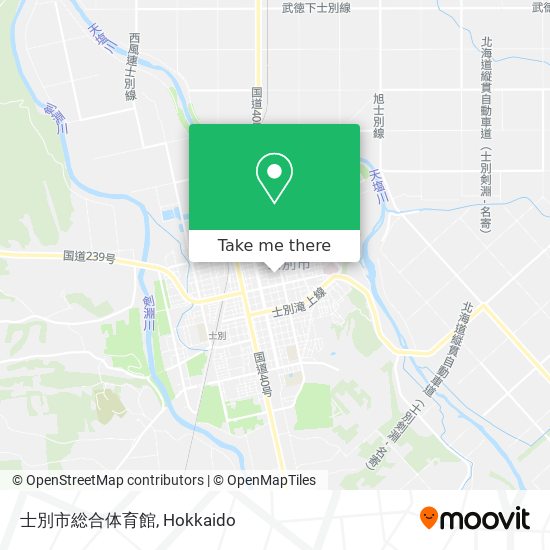 士別市総合体育館 map