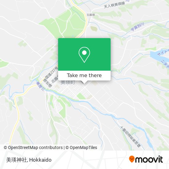 美瑛神社 map