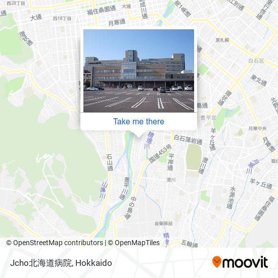 Jcho北海道病院 map