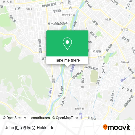 Jcho北海道病院 map