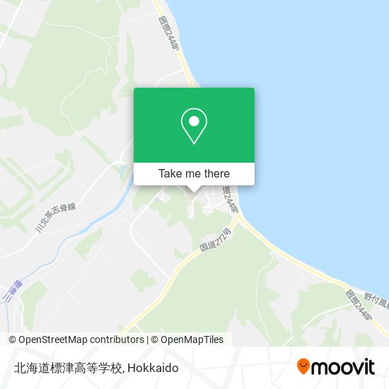 北海道標津高等学校 map