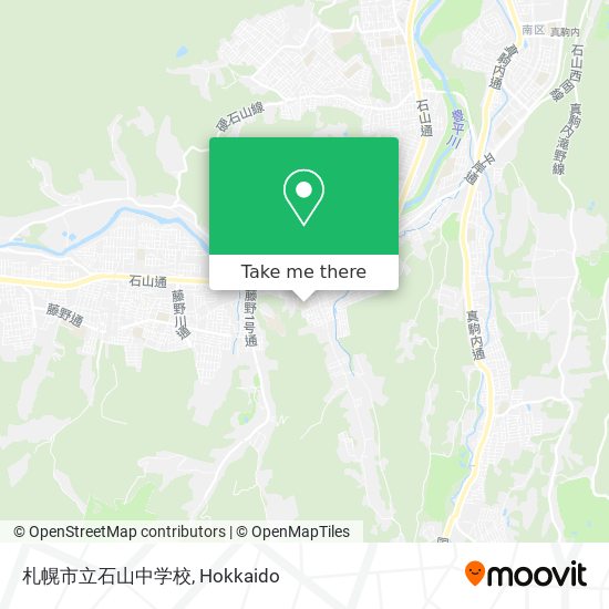 札幌市立石山中学校 map