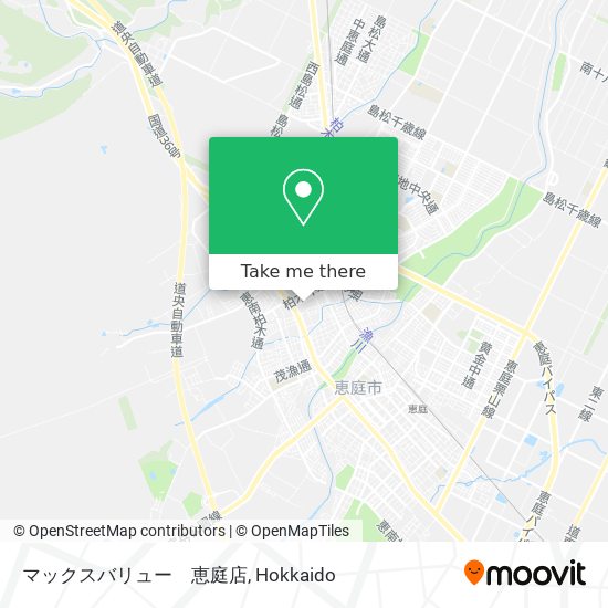マックスバリュー　恵庭店 map