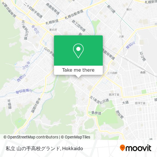 私立 山の手高校グランド map
