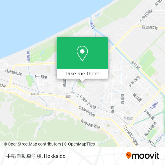 手稲自動車学校 map