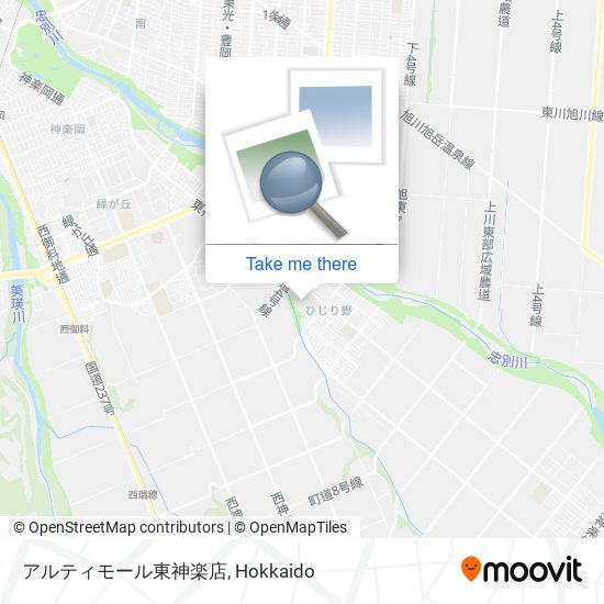 アルティモール東神楽店 map