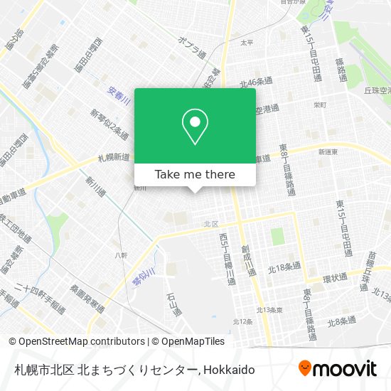 札幌市北区 北まちづくりセンター map