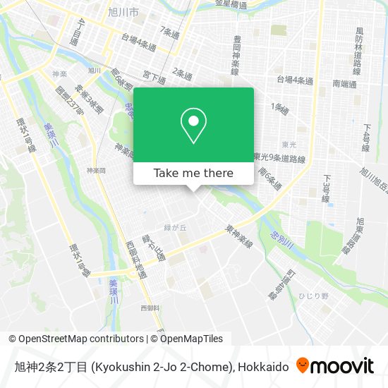 旭神2条2丁目 (Kyokushin 2-Jo 2-Chome) map