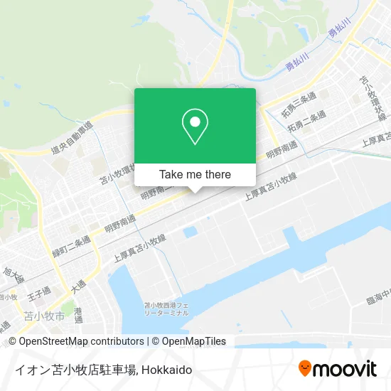Aeon Tomakomai Store Parking Lot map