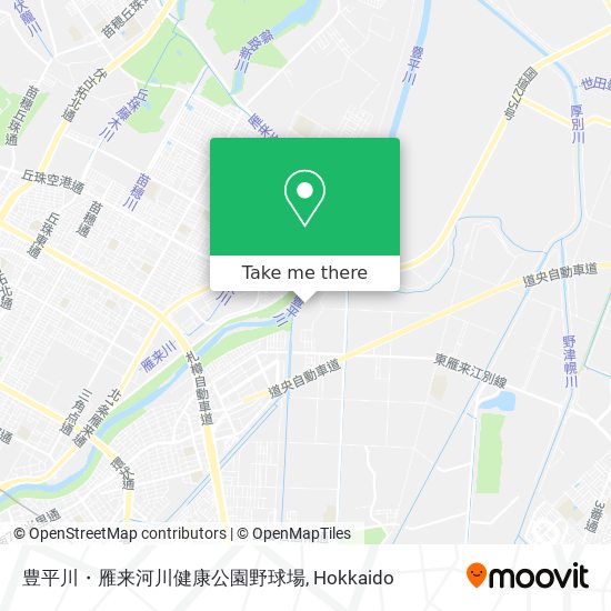 豊平川・雁来河川健康公園野球場 map