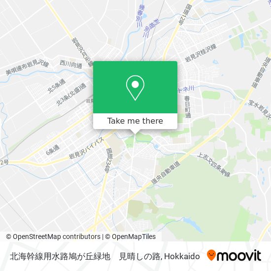 北海幹線用水路鳩が丘緑地　見晴しの路 map