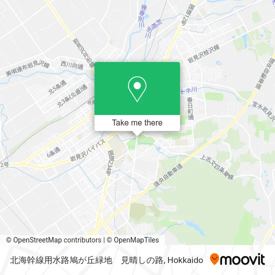 北海幹線用水路鳩が丘緑地　見晴しの路 map