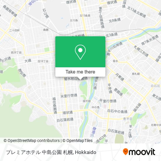 プレミアホテル 中島公園 札幌 map