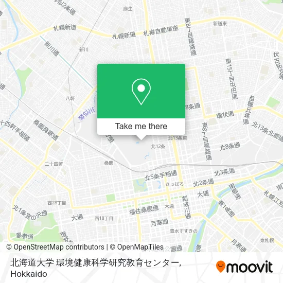 北海道大学 環境健康科学研究教育センター map