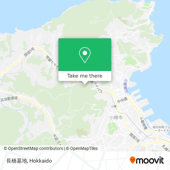 長橋墓地 map