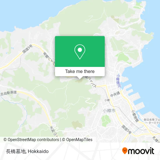 長橋墓地 map