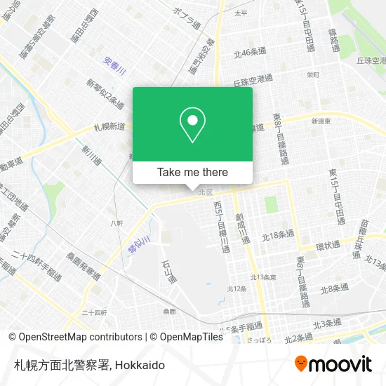 札幌方面北警察署 map