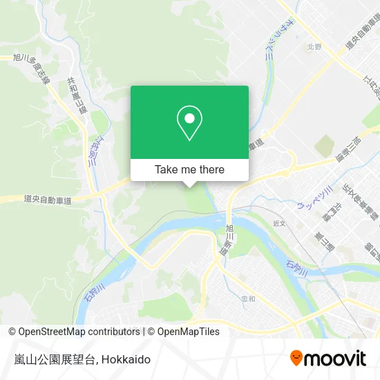 嵐山公園展望台 map