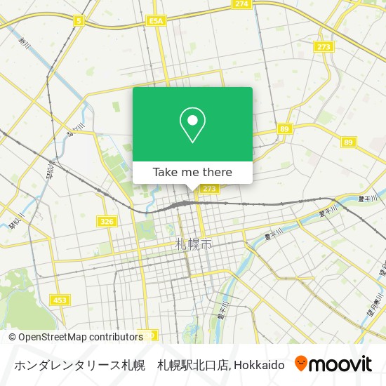 How To Get To ホンダレンタリース札幌 札幌駅北口店 In 札幌市 By Bus