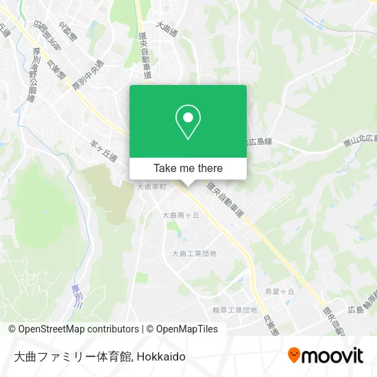大曲ファミリー体育館 map