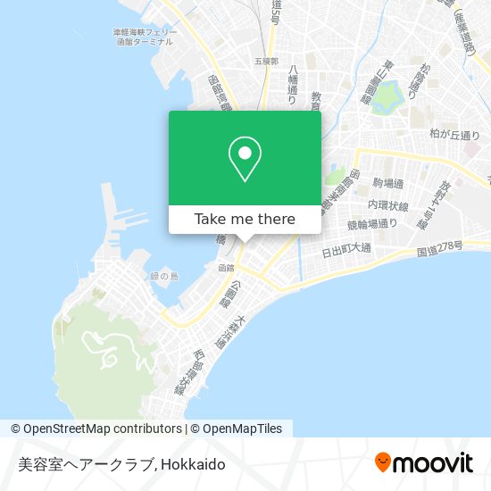 怎樣搭巴士去函館市的美容室ヘアークラブ Moovit