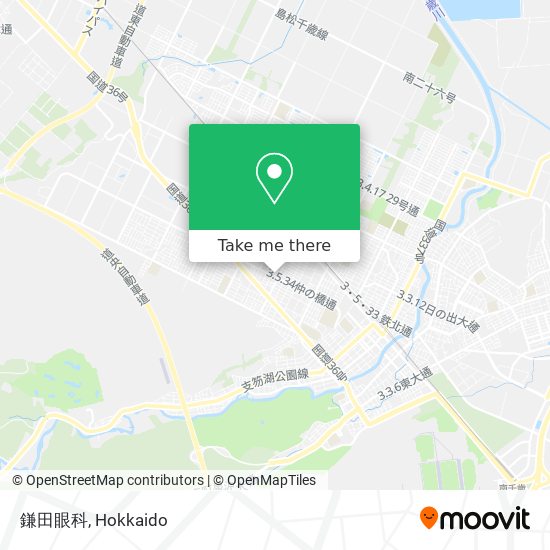 鎌田眼科 map