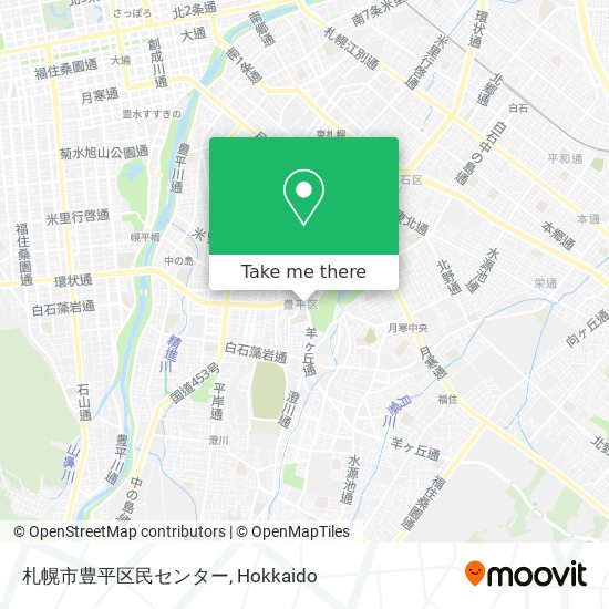 札幌市豊平区民センター map
