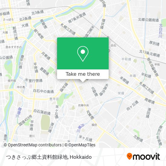 つきさっぷ郷土資料館緑地 map