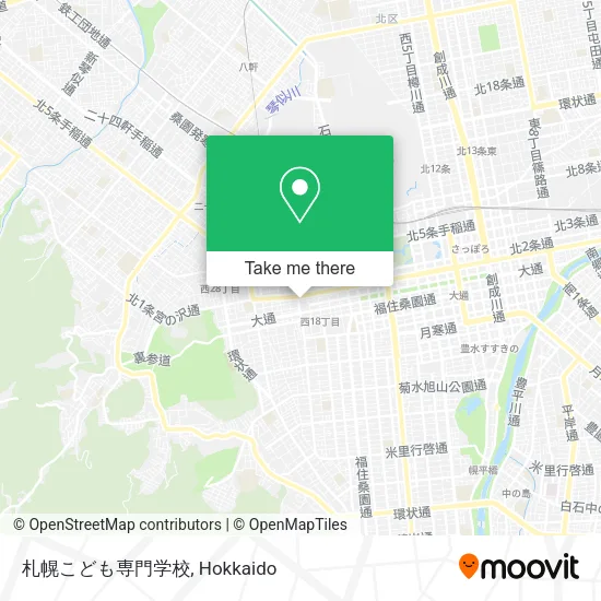 札幌こども専門学校 map