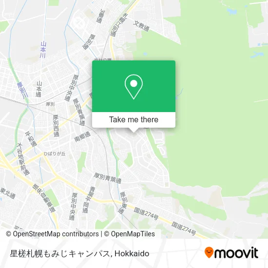 星槎札幌もみじキャンパス map