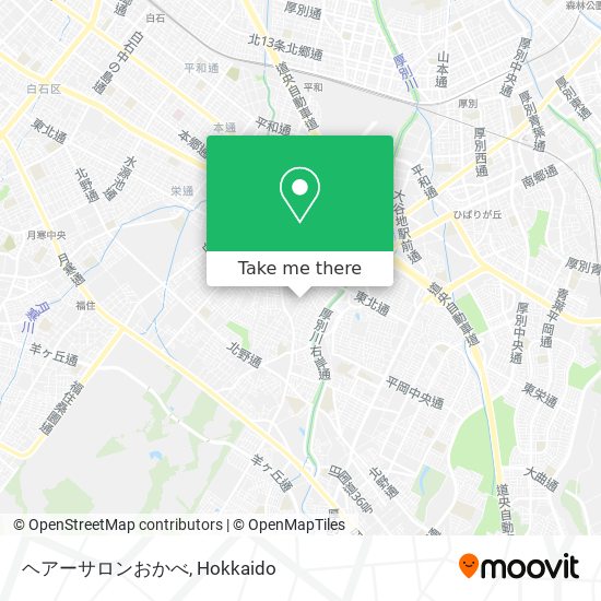 ヘアーサロンおかべ map