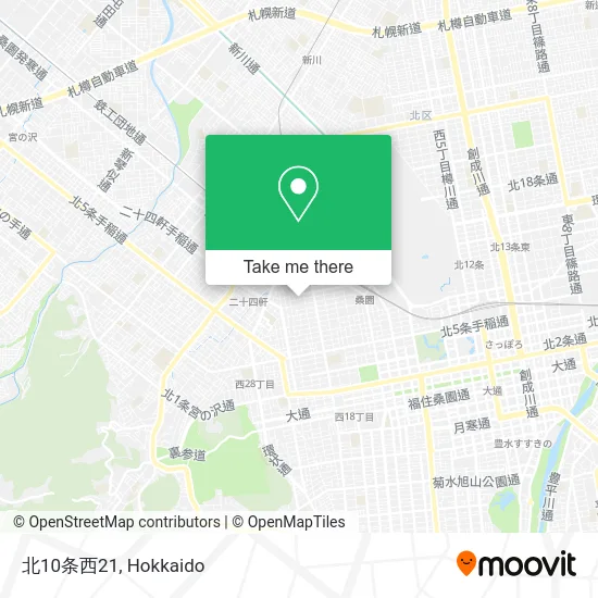 北10条西21 map