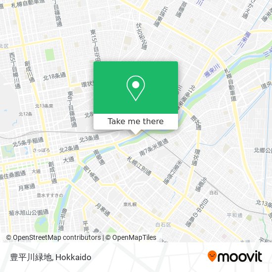 豊平川緑地 map