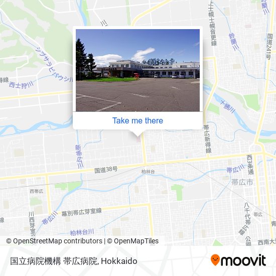 国立病院機構 帯広病院 map