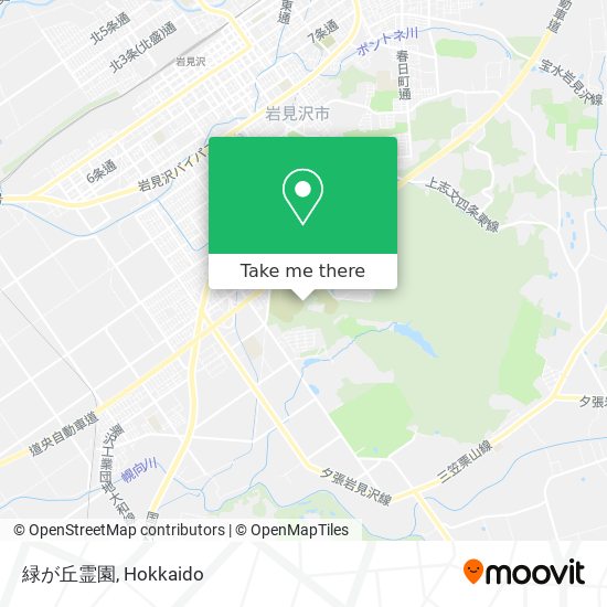 緑が丘霊園 map