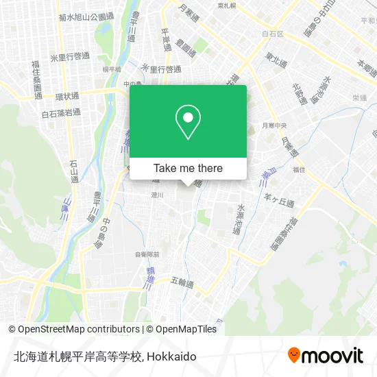 北海道札幌平岸高等学校 map