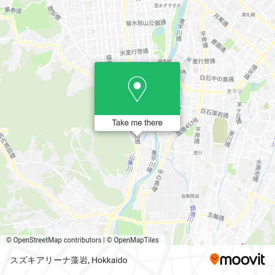Suzuki Arena Moiwa map