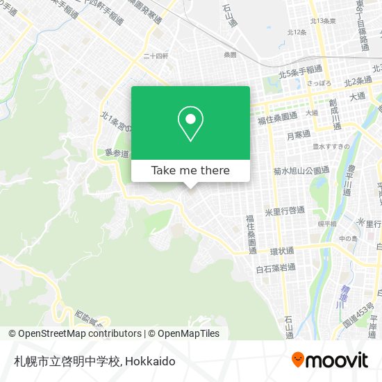 札幌市立啓明中学校 map
